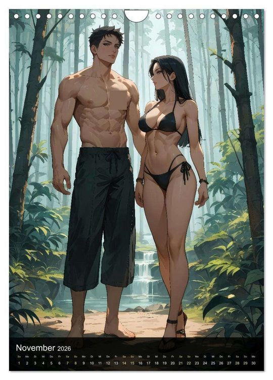 Produktbild: Manga Beauties - 12 Sch&ouml;nheiten im Manga-Stil (Wandkalender 2026 DIN A4 hoch), CALVENDO Monatskalender