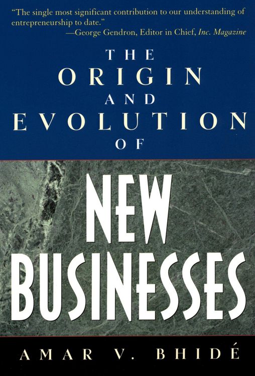 Produktbild: The Origin and Evolution of New Businesses