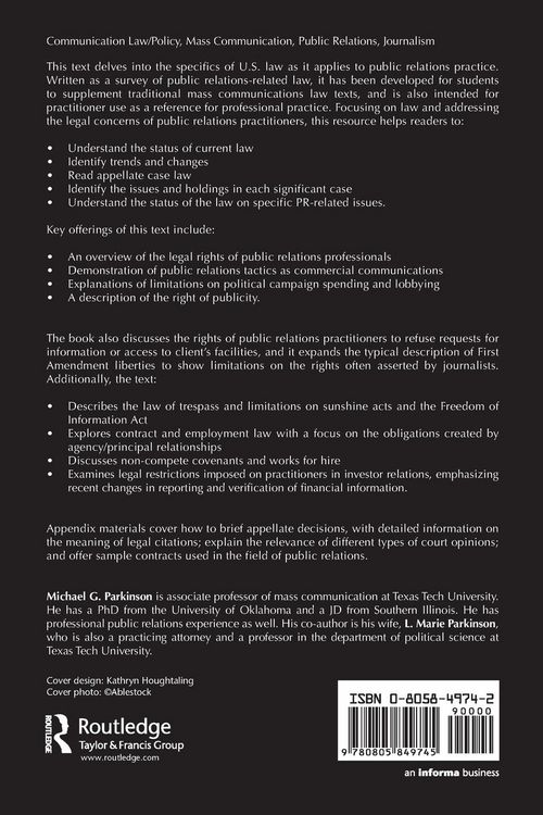 Produktbild: Public Relations Law