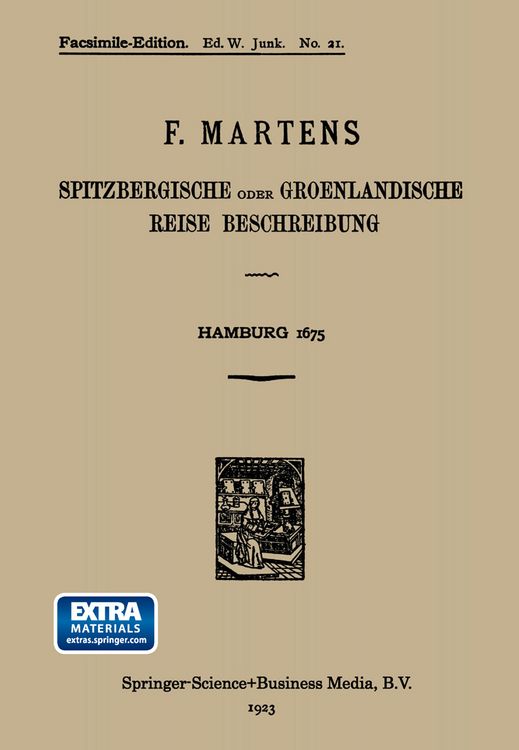 Produktbild: Spitzbergische oder Groenlandische Reise Beschreibung gethan im Jahr 1671