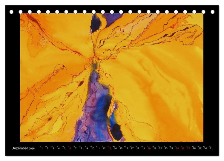 Produktbild: Feinste Aquarelle (Tischkalender 2026 DIN A5 quer), CALVENDO Monatskalender