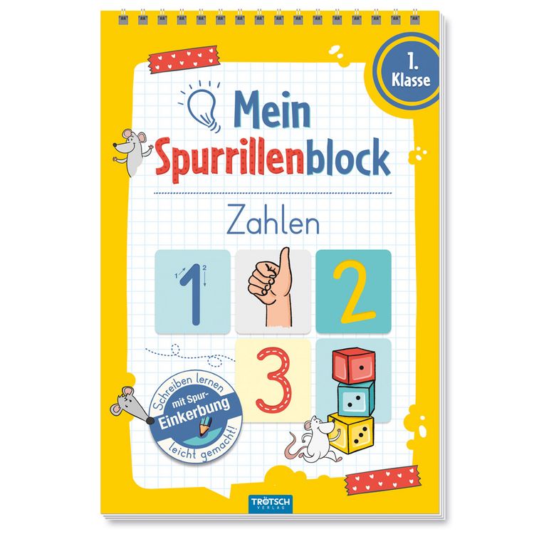 Produktbild: Tr&ouml;tsch Mein Spurrillenblock Zahlen &Uuml;bungsbuch