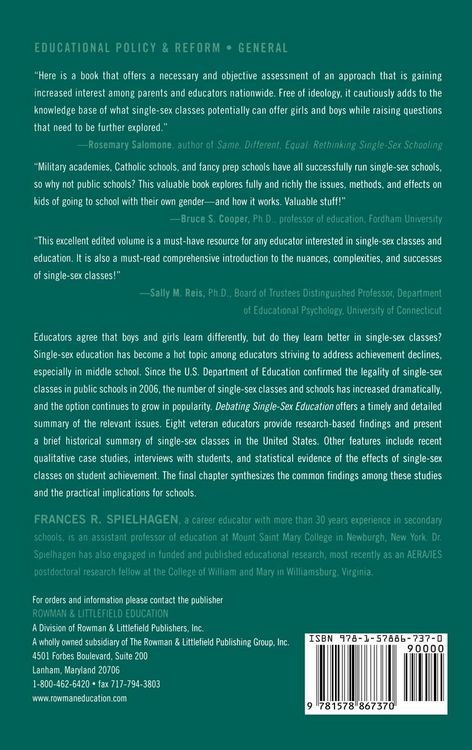 Produktbild: Debating Single-Sex Education