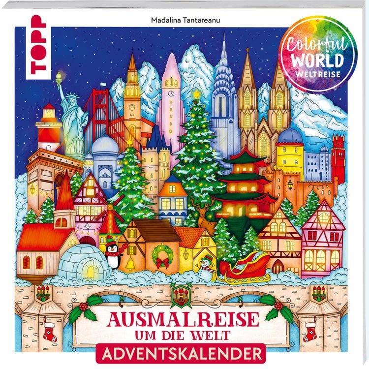 Produktbild: Colorful Christmas Weltreise - Weihnachtliche Ausmalreise um die Welt