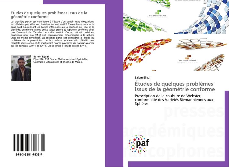 Produktbild: &Eacute;tudes de quelques probl&egrave;mes issus de la g&eacute;om&eacute;trie conforme