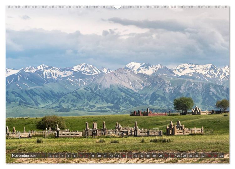 Produktbild: Kasachstan und Kirgistan (hochwertiger Premium Wandkalender 2026 DIN A2 quer), Kunstdruck in Hochglanz