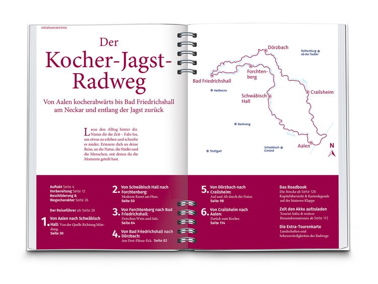 Produktbild: KOMPASS Radreisef&uuml;hrer Kocher-Jagst-Radweg