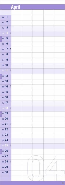 Produktbild: Allround-Familienplaner Vertical Kalender 2027