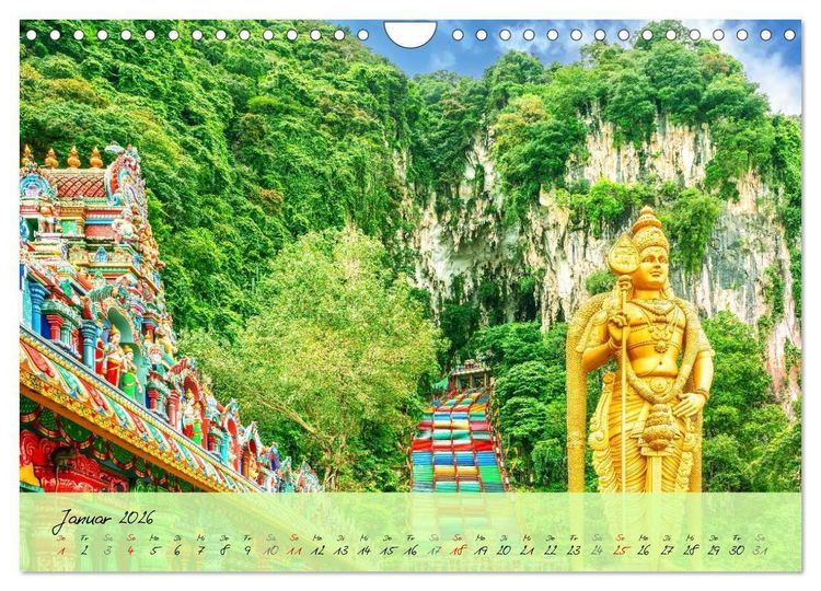 Produktbild: Faszination Malaysia Zauberhaftes S&uuml;dostasien (Wandkalender 2026 DIN A4 quer), CALVENDO Monatskalender