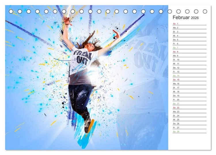 Produktbild: HipHopDance (Tischkalender 2026 DIN A5 quer), CALVENDO Monatskalender