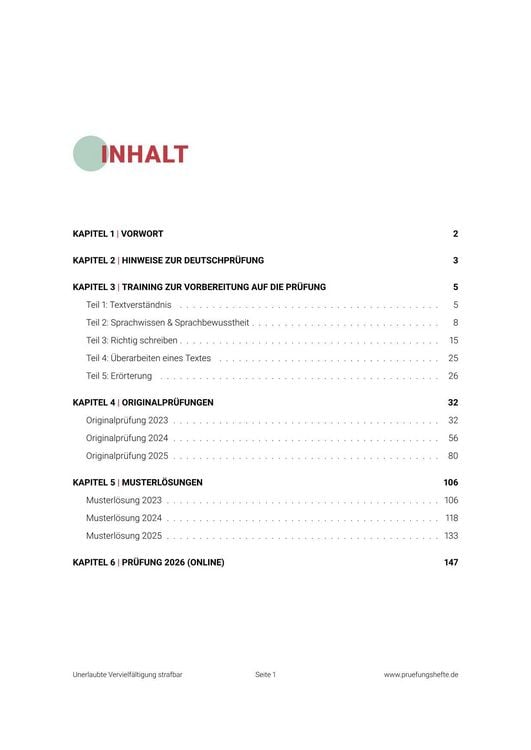 Produktbild: Pr&uuml;fungsheft MSA und eBBR 2027 Berlin/Brandenburg &ndash; Deutsch
