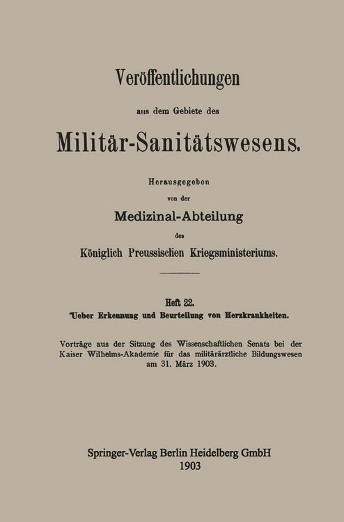 Produktbild: Ueber Erkennung und Beurteilung von Herzkrankheiten