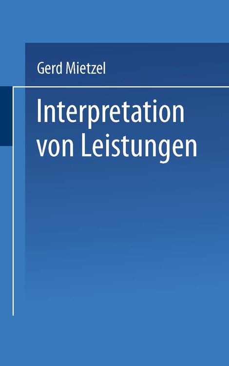 Produktbild: Interpretation von Leistungen