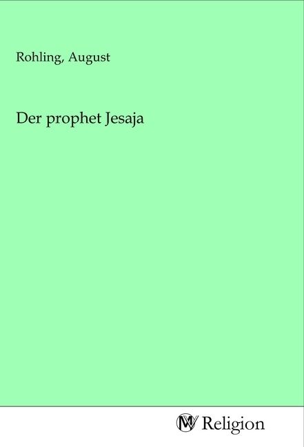 Produktbild: Der prophet Jesaja