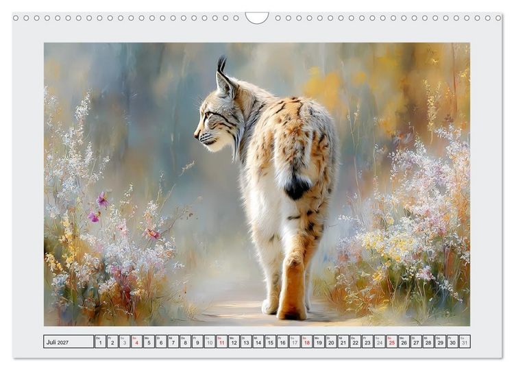 Produktbild: Luchse. Meister der Tarnung im Wald (Wandkalender 2027 DIN A3 quer), CALVENDO Monatskalender