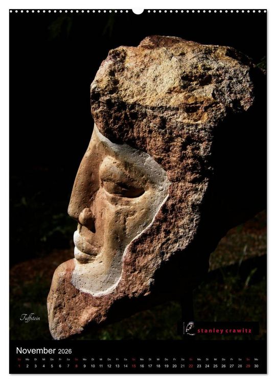 Produktbild: Kunstkalender 2026 - Encaustic und Tuffstein - Skulpturen (hochwertiger Premium Wandkalender 2026 DIN A2 hoch), Kunstdruck in Hochglanz