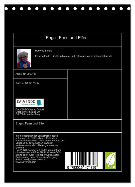 Produktbild: Engel, Feen und Elfen (Tischkalender 2026 DIN A5 hoch), CALVENDO Monatskalender