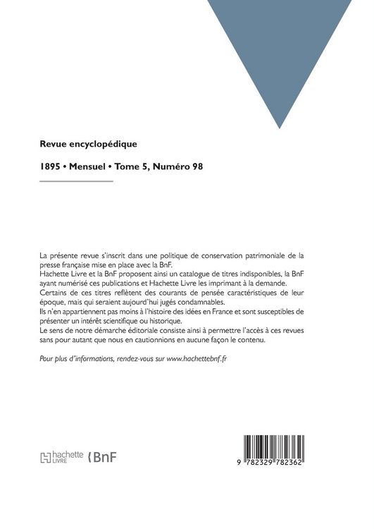 Produktbild: Revue encyclop&eacute;dique