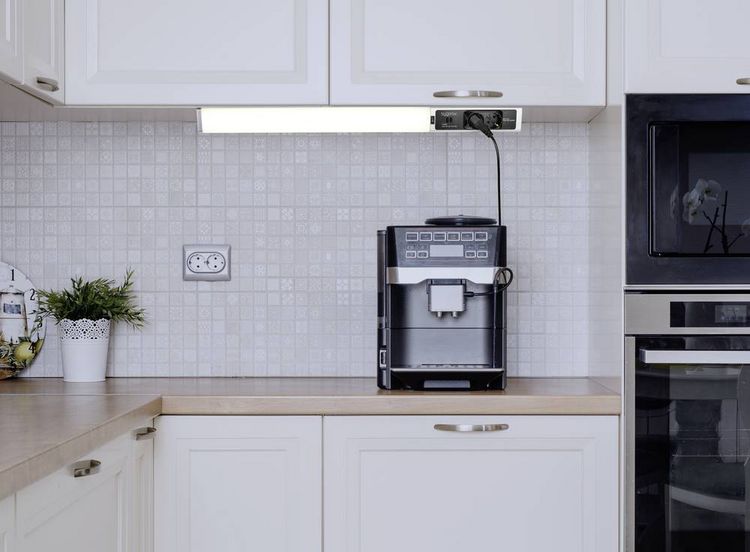 Produktbild: Sygonix LED-Unterbauleuchte SMD LED 18W Neutralwei&szlig; Silber, Wei&szlig;