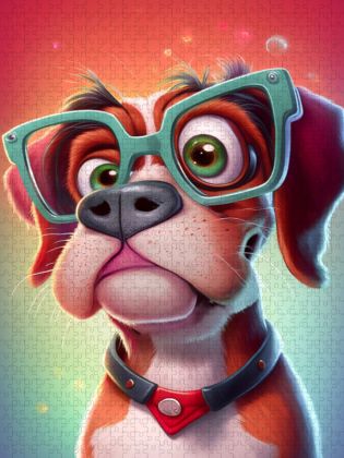 Produktbild: CALVENDO Puzzle Wuff der beste Freund des Menschen | 1000 Teile Lege-Gr&ouml;&szlig;e 64x48cm Foto-Puzzle f&uuml;r gl&uuml;ckliche Stunden