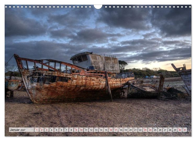 Produktbild: Cimeti&egrave;re de Bateaux de Rostellec (Wandkalender 2027 DIN A3 quer), CALVENDO Monatskalender