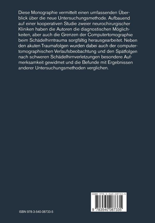 Produktbild: Sch&auml;delhirnverletzungen im Computertomogramm