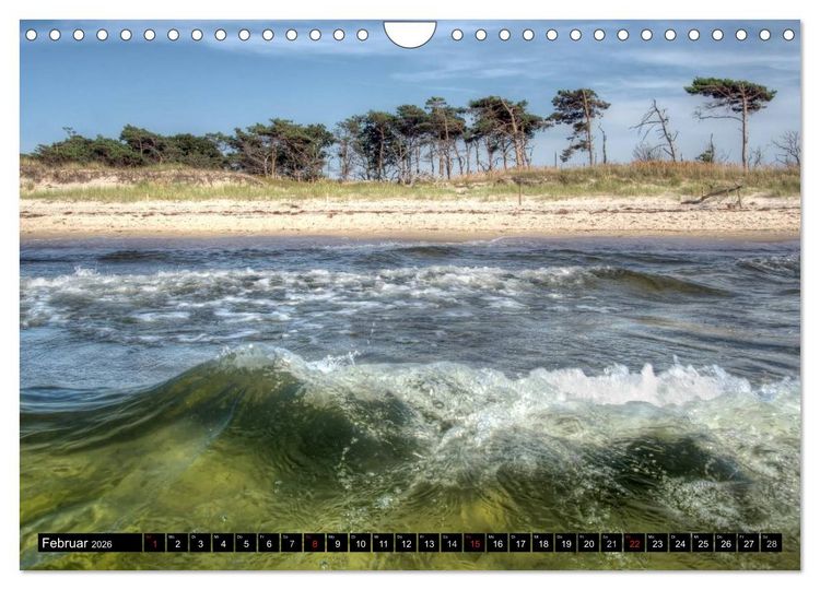 Produktbild: Fischland Dar&szlig; Zingst &ndash; Die Halbinsel an der Ostsee (Wandkalender 2026 DIN A4 quer), CALVENDO Monatskalender