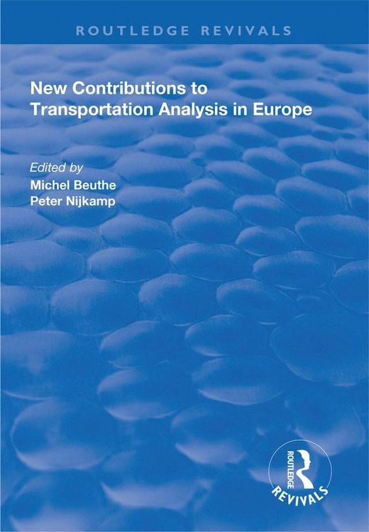 Produktbild: New Contributions to Transportation Analysis in Europe