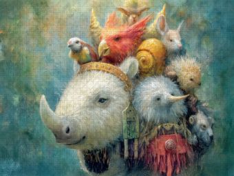 Produktbild: CALVENDO Puzzle Humorvolle Tiere | 1000 Teile Lege-Gr&ouml;&szlig;e 64x48cm Foto-Puzzle f&uuml;r gl&uuml;ckliche Stunden