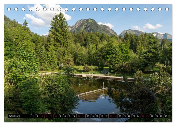 Produktbild: Oberstdorf und Umgebung (Tischkalender 2026 DIN A5 quer), CALVENDO Monatskalender