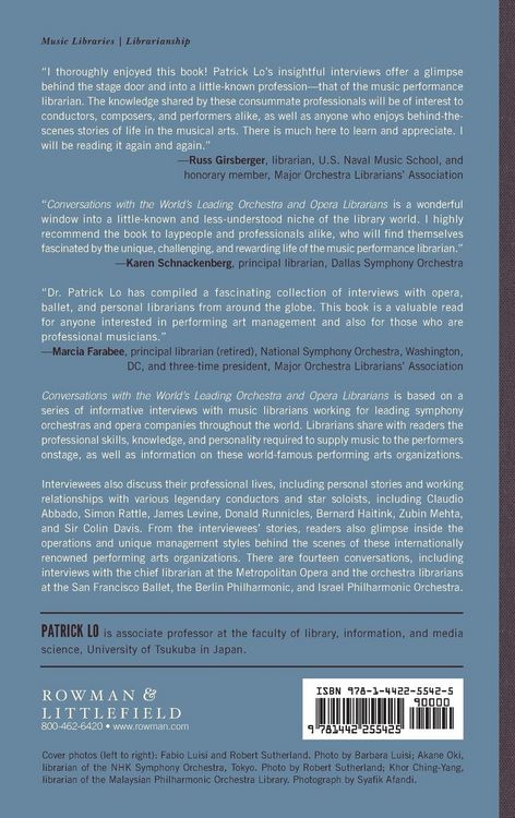 Produktbild: Conversations with the World's Leading Orchestra and Opera Librarians