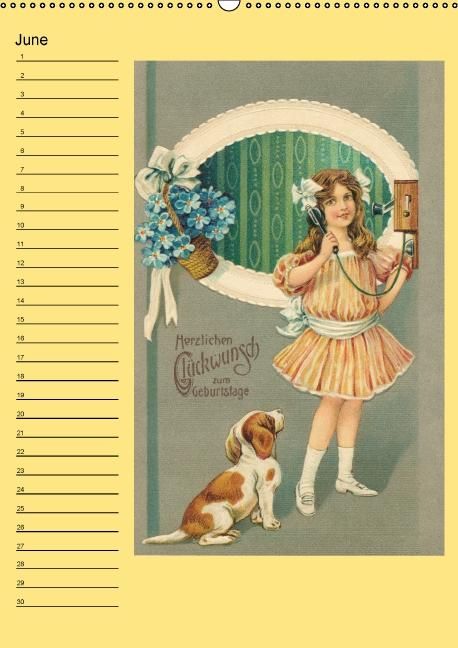 Produktbild: Nostalgic greetings (Wall Calendar perpetual DIN A2 Portrait)
