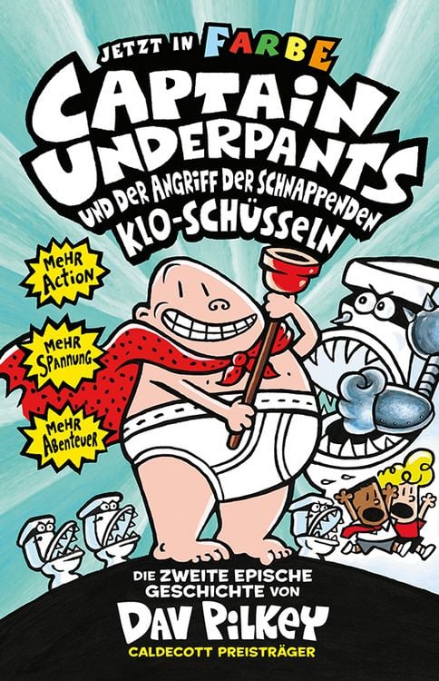 Produktbild: Captain Underpants Band 2 - Angriff der schnappenden Klosch&uuml;sseln