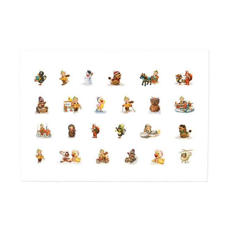 Produktbild: TR&Ouml;TSCH - Unser Sandm&auml;nnchen Adventskalenderkarte Nostalgie