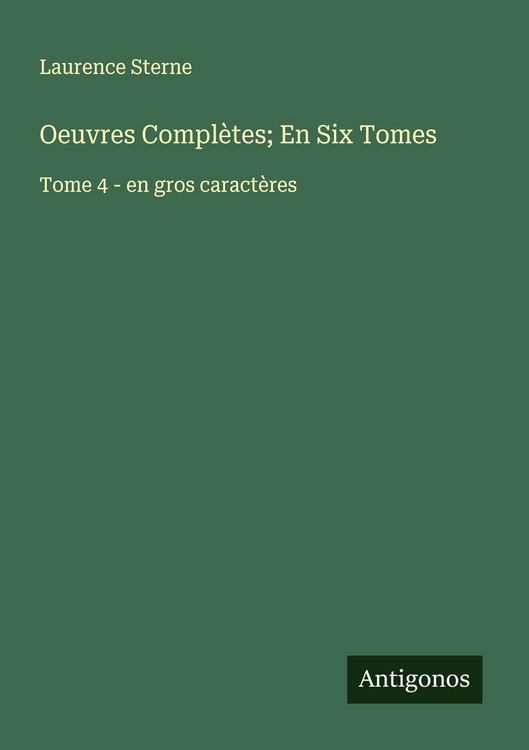 Produktbild: Oeuvres Compl&egrave;tes; En Six Tomes