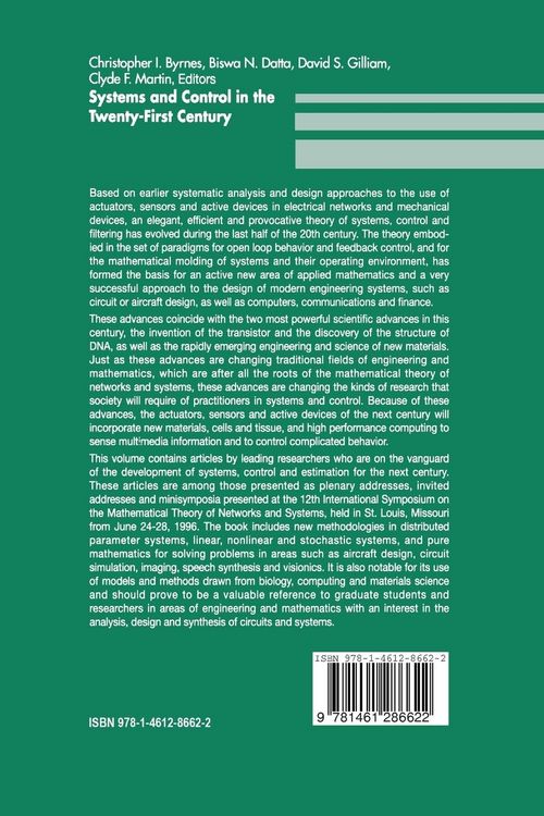 Produktbild: Systems and Control in the Twenty-First Century