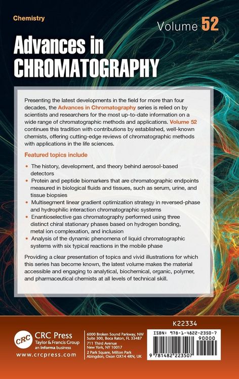 Produktbild: Advances in Chromatography, Volume 52