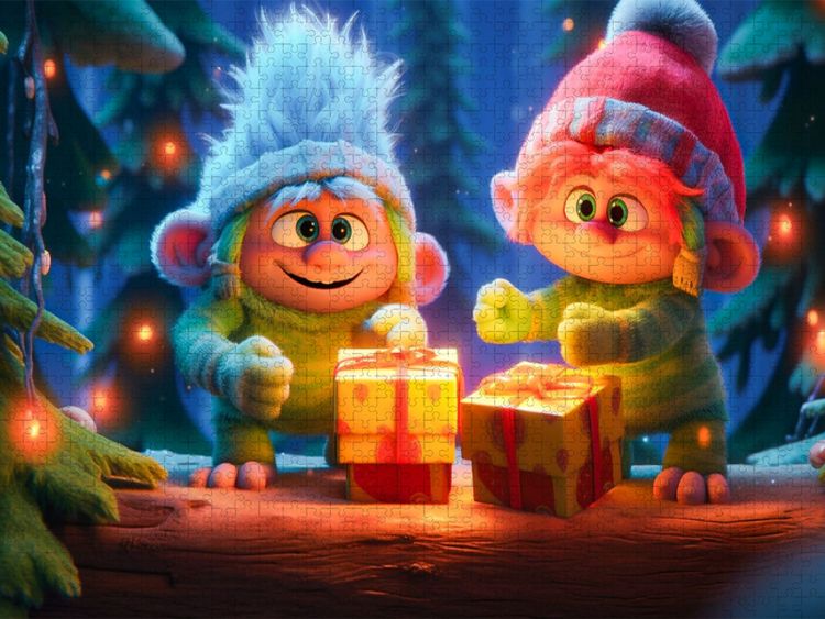 Produktbild: CALVENDO Puzzle ... der Weihnachtsmann war da | 1000 Teile Lege-Gr&ouml;&szlig;e 64x48cm Foto-Puzzle f&uuml;r gl&uuml;ckliche Stunden
