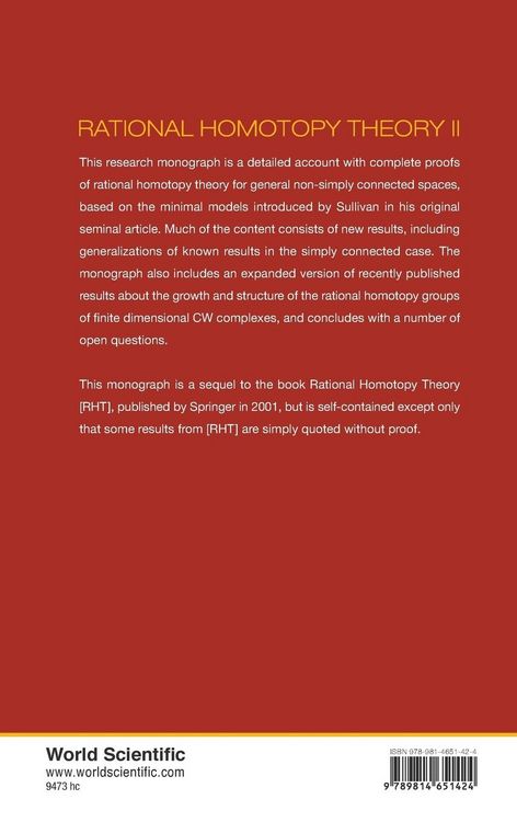 Produktbild: Rational Homotopy Theory Ii