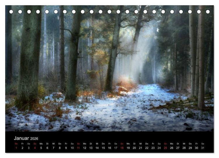 Produktbild: Kanzelkalender 2026 (Tischkalender 2026 DIN A5 quer), CALVENDO Monatskalender
