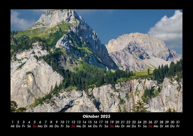 Produktbild: Bergige Welten 2025 Fotokalender DIN A3