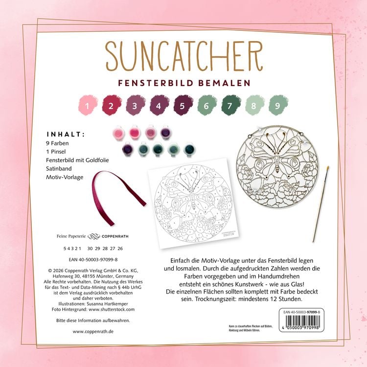 Produktbild: Suncatcher Fensterbild bemalen