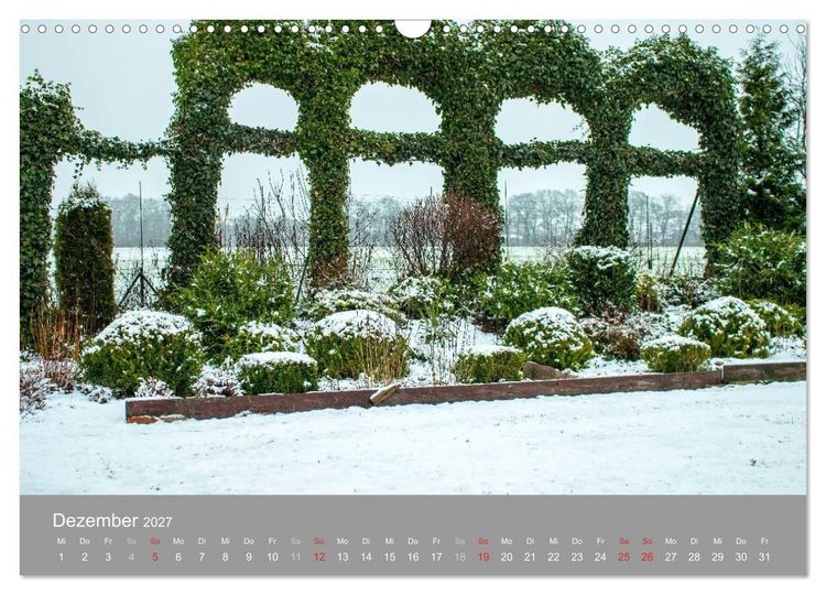 Produktbild: Romantische Garten-Paradiese (Wandkalender 2027 DIN A3 quer), CALVENDO Monatskalender