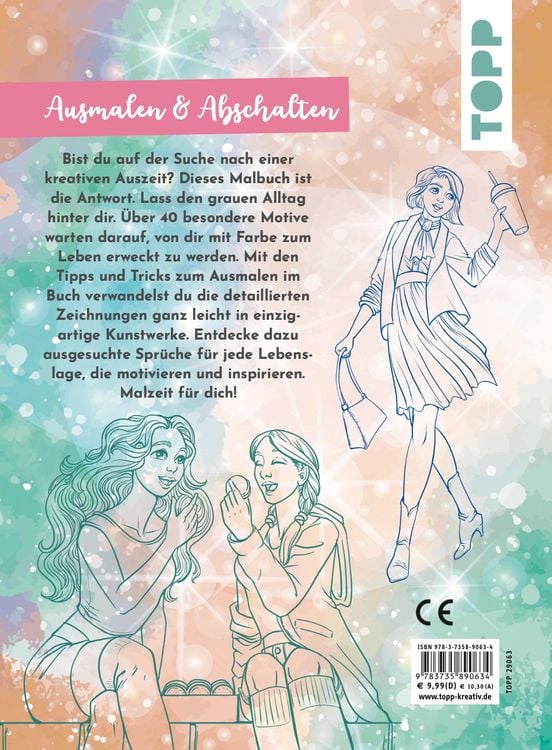 Produktbild: Malbuch f&uuml;r M&auml;dchen Beauty & Style