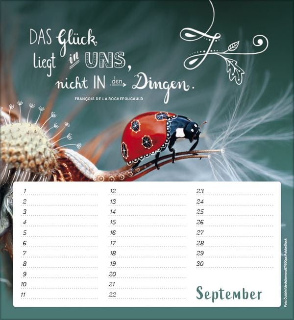 Produktbild: Geburtstagskalender Im herzen barfu&szlig;