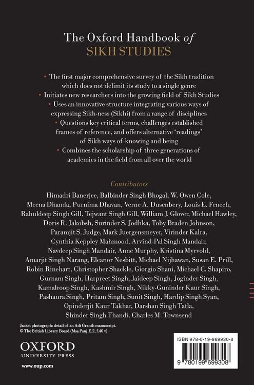 Produktbild: The Oxford Handbook of Sikh Studies
