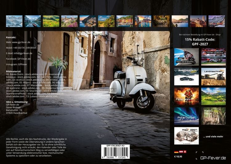 Produktbild: Italien &ndash; La Dolce Vita - 2027 - Kalender DIN A3