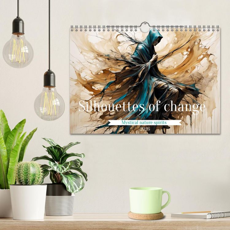 Produktbild: Silhouettes of change - Mystical nature spirits (Wall Calendar 2026 DIN A4 landscape), CALVENDO 12 Month Wall Calendar