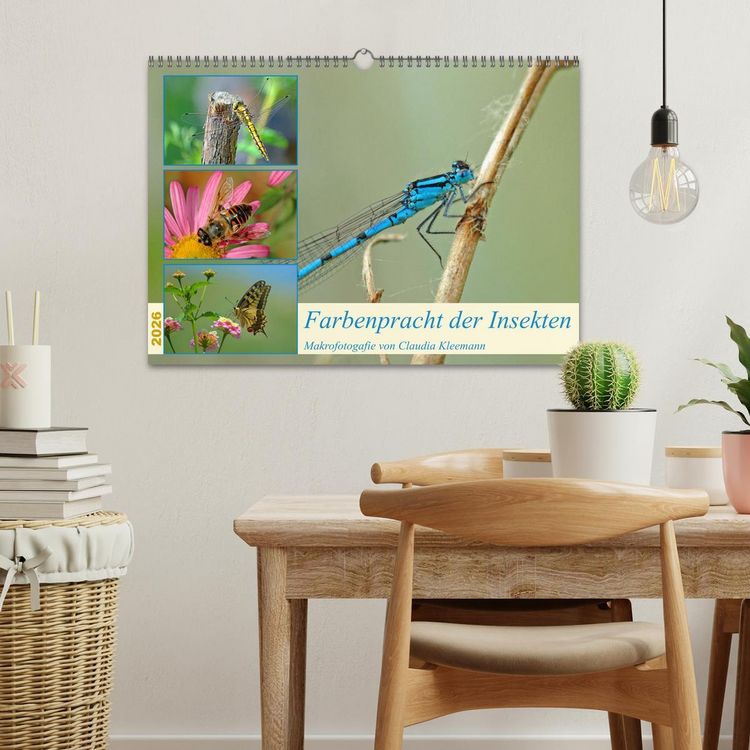 Produktbild: Farbenpracht der Insekten (Wandkalender 2026 DIN A3 quer), CALVENDO Monatskalender