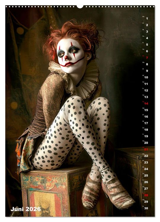 Produktbild: Clowngeschichten - Eine besondere Welt (hochwertiger Premium Wandkalender 2026 DIN A2 hoch), Kunstdruck in Hochglanz